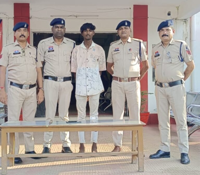 रात्रि में ट्रेलर चालक से मारपीट कर लूट करने वाले आरोपी को बिलासपुर से किया गया गिरफ्तार….