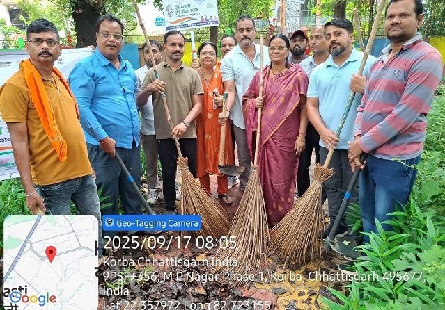 स्वच्छता ही सेवा अभियान-2025 का जिले में हुआ आगाज….महापौर, आयुक्त और नागरिकों ने चलाया सफाई अभियान