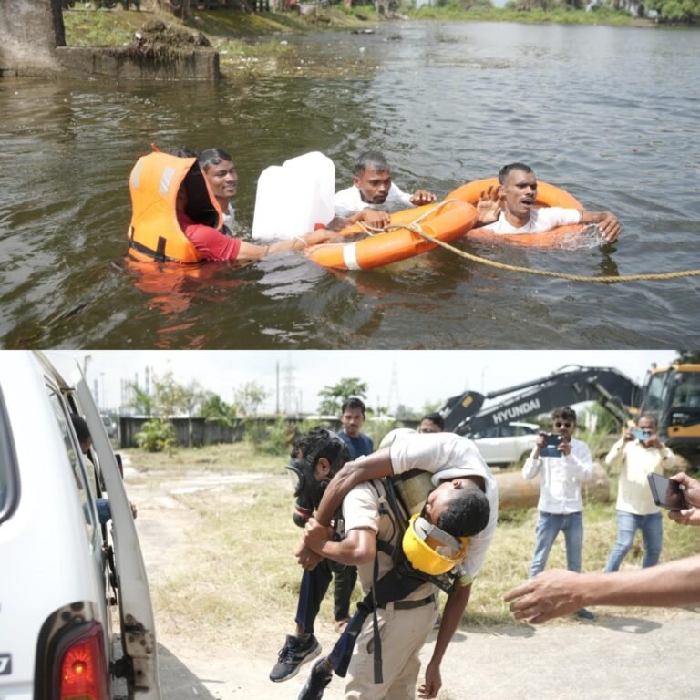 KORBA:-संकट में सुरक्षा की सीख, बाढ़ और क्लोरीन गैस रिसाव पर कोरबा में आपदा प्रबंधन मॉक ड्रिल’…..नागरिकों को मिली आपदा से निपटने की उपयोगी जानकारी
