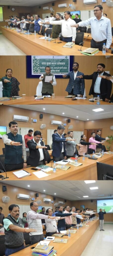 KORBA:-जिला प्रशासन ने नशा मुक्त भारत अभियान के तहत एकजुट होकर ली शपथ