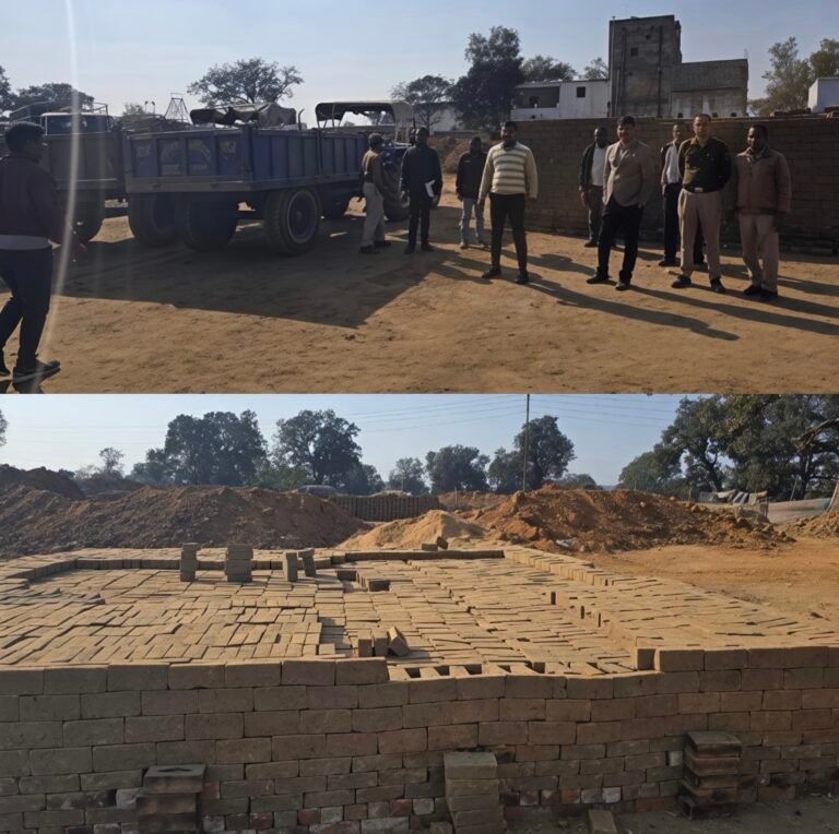 KORBA:-हरदीबाजार अंतर्गत ग्राम हरदीबाजार एवं ग्राम सुवाभोड़ी में अवैध रूप से चल रहे ईंट भट्ठों में तहसीलदार बड़ी कार्रवाई…18 भट्ठा मालिकों पर शिकंजा, लगभग नौ लाख अवैध ईंट जब्त