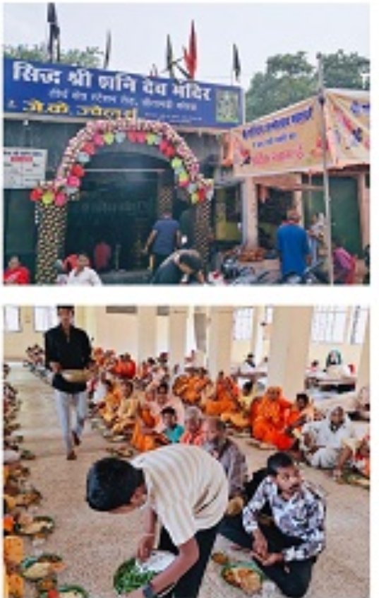 KORßA:-अंचल के प्राचीन सिद्ध शनिदेव मंदिर में हुआ महाभंडारे का आयोजन