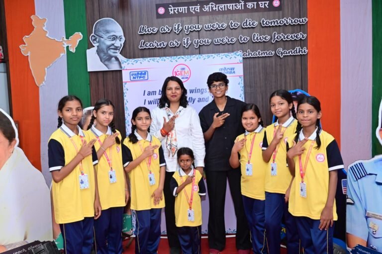 KORBA:-एनटीपीसी कोरबा की बालिका सशक्तिकरण अभियान 2026 पहल के तहत बालिकाएं प्रतिष्ठित खेल हस्तियों से मिलीं।