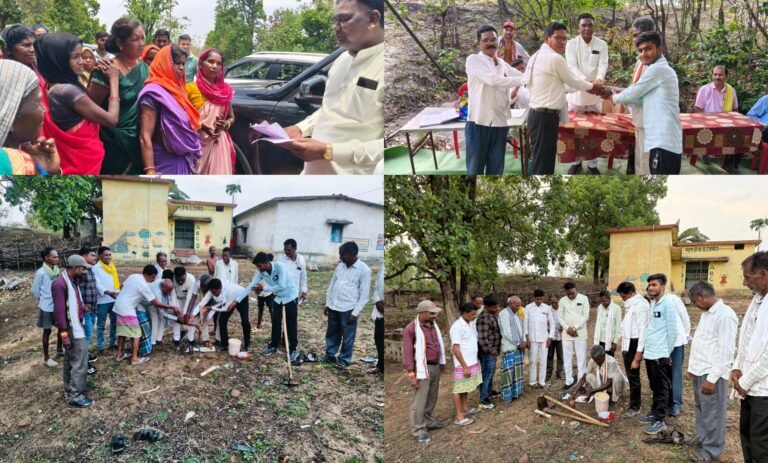 KORBA:-विधायक फूल सिंह राठिया ने लेमरू में सामुदायिक भवन का भूमि पूजन, विमलता में मंझवार समाज के लिए भवन की घोषणा