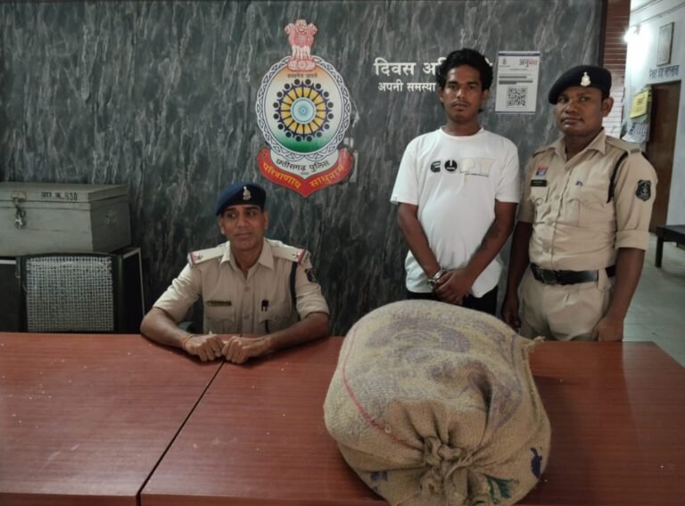 चलते ट्रक पर चढ़कर चावल चोरी करने वाला आरोपी गिरफ्तार….चावल के चक्कर में पहुंचा जेल….