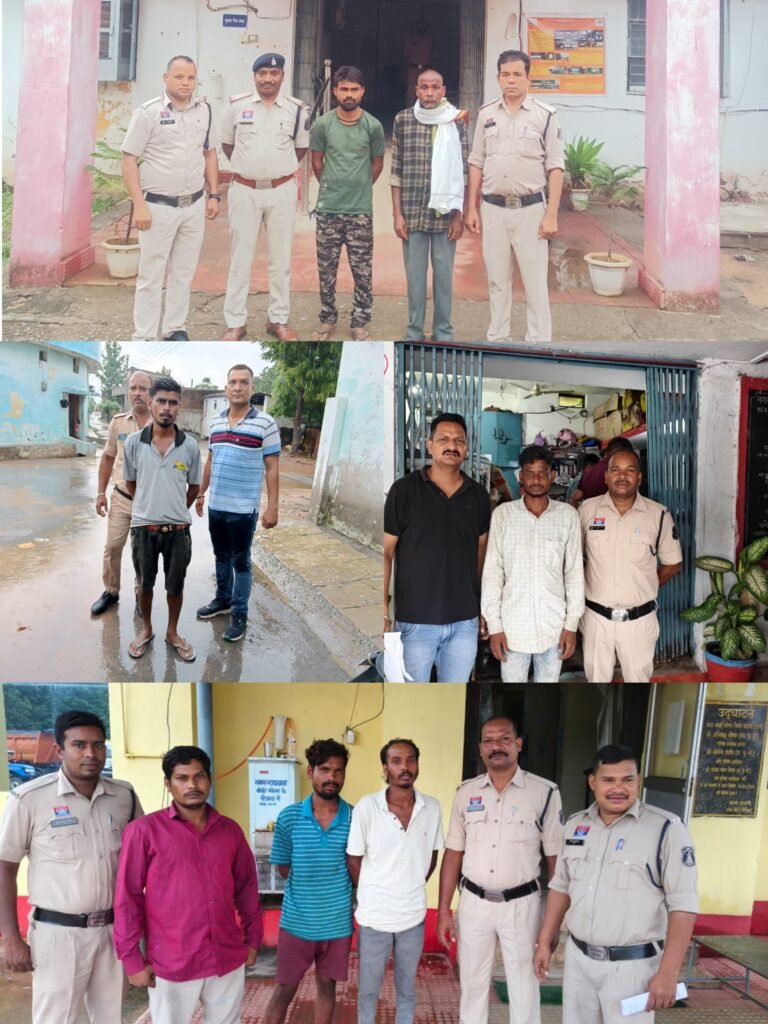 KORBA:-सजग कोरबा अभियान: एक दिन में 39 वारंटी गिरफ्तार, अपराधियों पर ताबड़तोड़ कार्रवाई