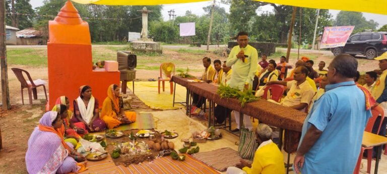 KORßA:-विधायक फूलसिंह राठिया ग्राम गिरारी पहुंचे, राम मंदिर के भूमिपूजन में हुए शामिल, ग्रामीणों में उत्साह