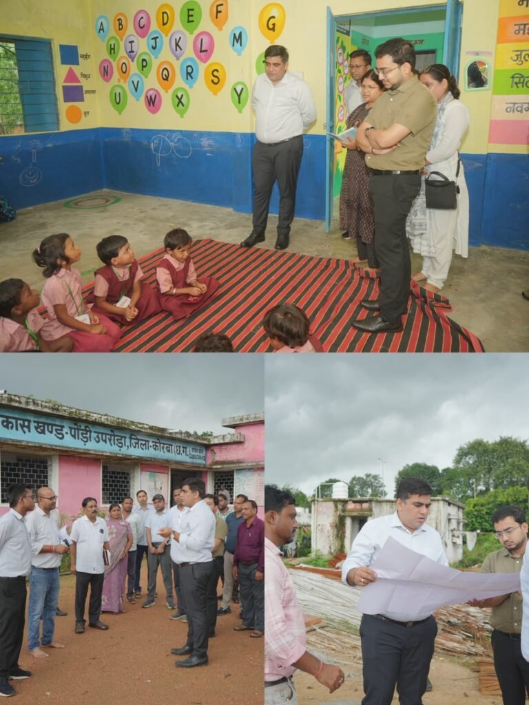 KORBA:-दूरस्थ क्षेत्रों में निर्माणाधीन कार्यों का कलेक्टर ने किया निरीक्षण, अधूरे कार्यो को गुणवत्ता के साथ समय-सीमा में पूर्ण करने के निर्देश