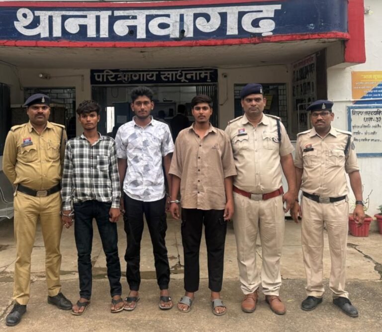 नवागढ़ में रंजिश में युवक पर जानलेवा हमला, लोहे की रॉड और चूड़ा से किया वार; 3 आरोपी गिरफ्तार