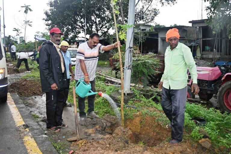 एक पेड़ मॉ के नाम ’’….कोहड़िया मुख्य मार्ग में किया गया वृक्षारोपण