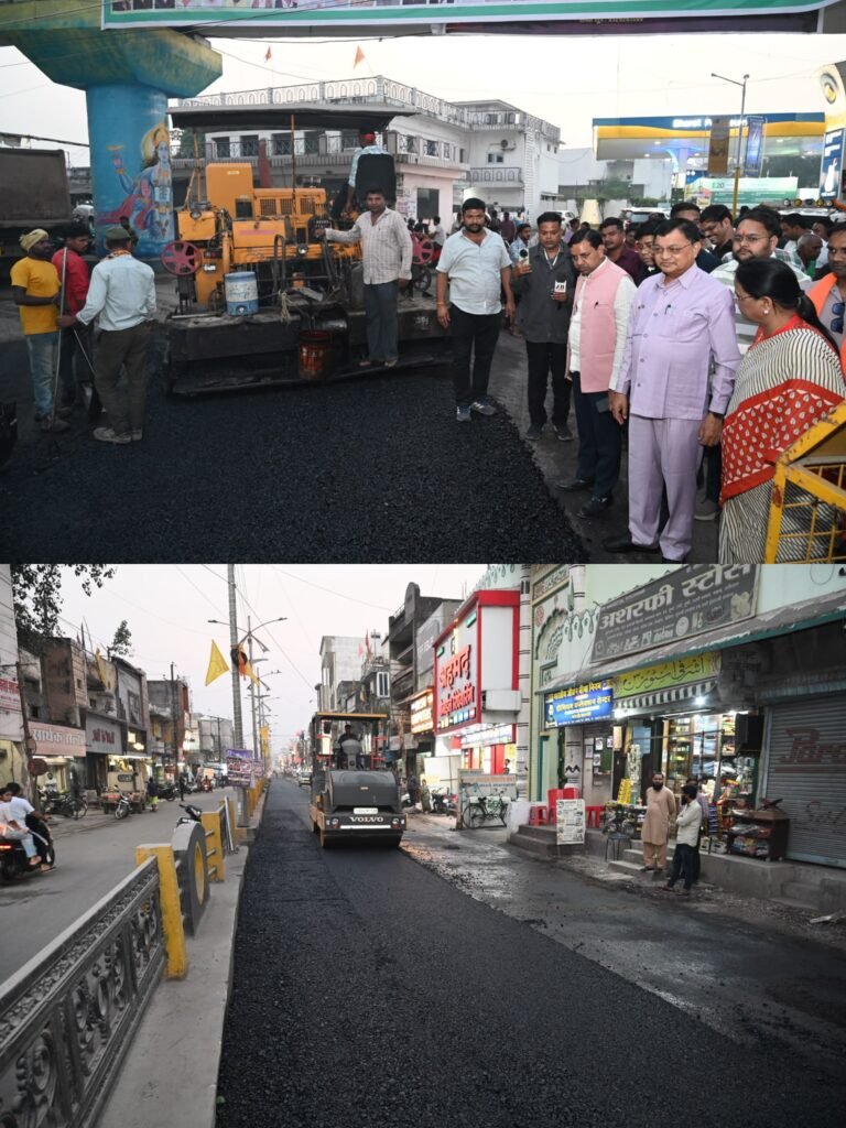 KORBA:-शहर की 20 सड़कों का होगा कायाकल्प, 24 करोड़ के डामरीकरण कार्य का मंत्री लखन देवांगन ने किया शुभारंभ